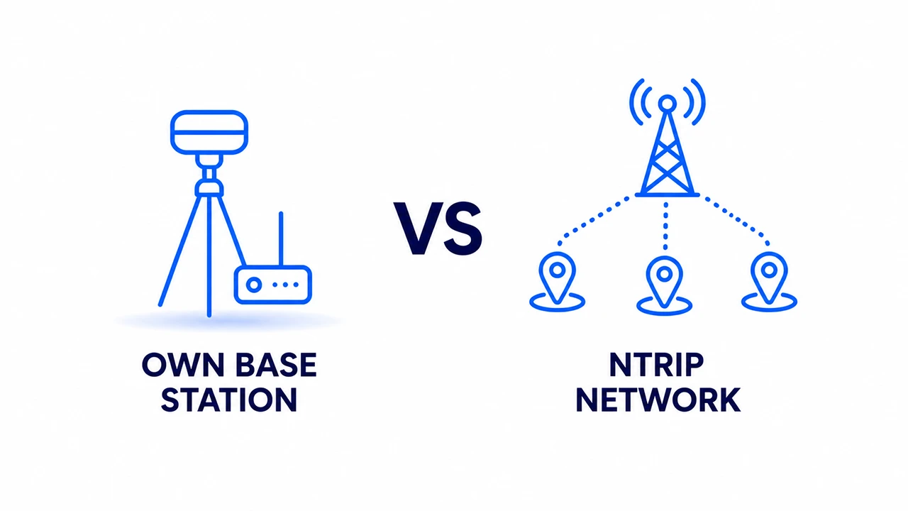 Own base station vs NTRIP network — which is better?